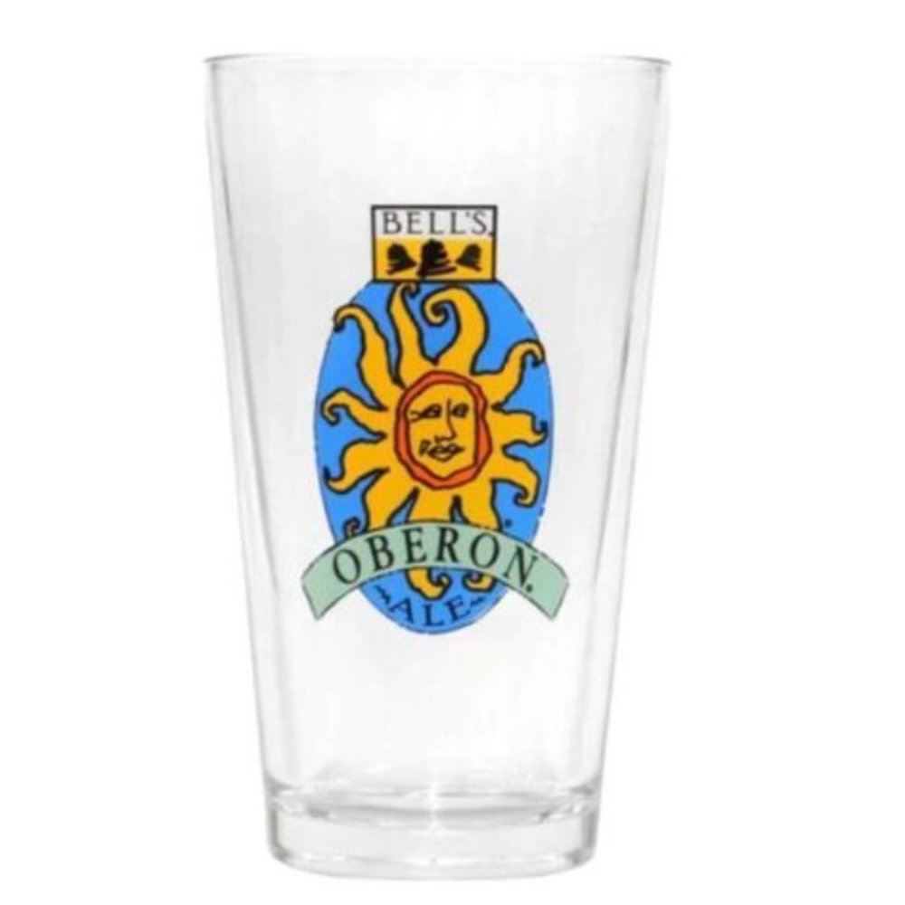 Bell's Brewery Oberon Ale Standard Shaker Pint Glass USA Beer Drinkware